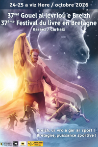 Affiche pour le salon du livre de Carhaix par Genkis