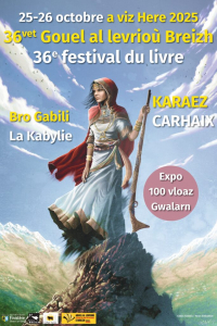 Affiche salon du livre de carhaix
